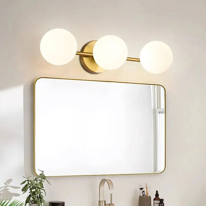 Nordic Frosted Glass Ball LED Wall Lamp – Modern G9 Sconce for Bedroom, Living Room, and Home Décor Lighting