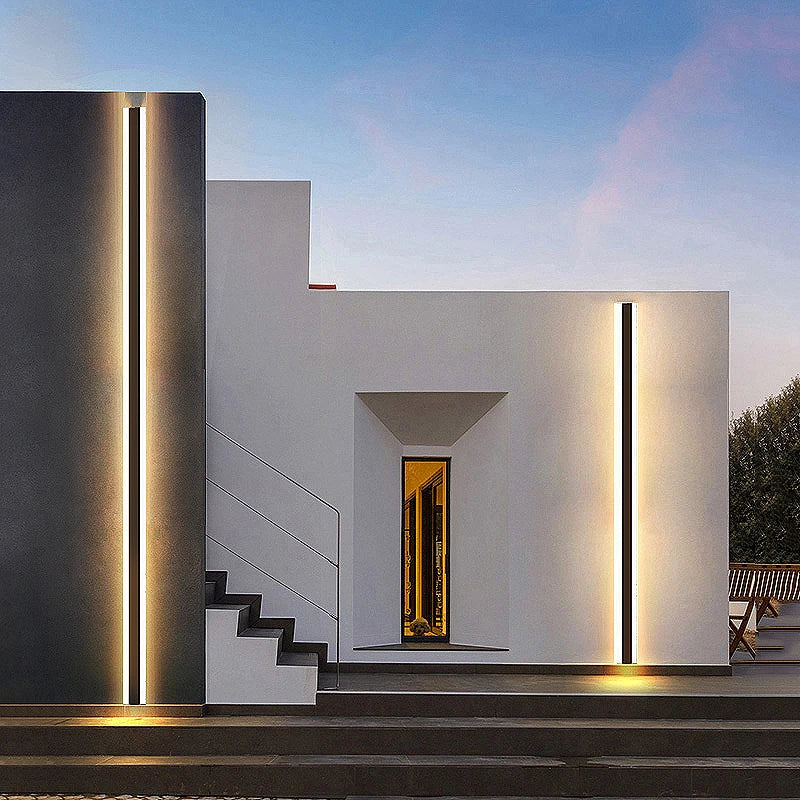 Modern Waterproof Outdoor Long Strip LED Wall Lamp – IP65 Aluminum Sconce Light for Garden, Porch, Corridor, and Home Lighting
