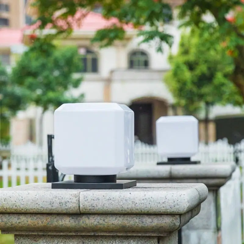 3 Color Dimming LED Lawn Lamp – 12W, 15W Modern Pillar, Fence, Door Post & Villa Decoration Light