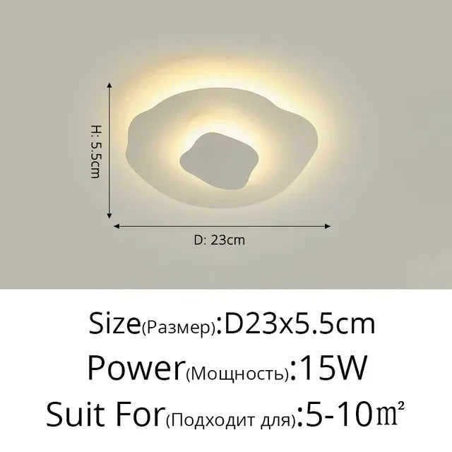 Nordic Corrugated Bedroom Chandelier – Creative Flush Mount Ceiling Light for Bedroom, Living Room & Terrace