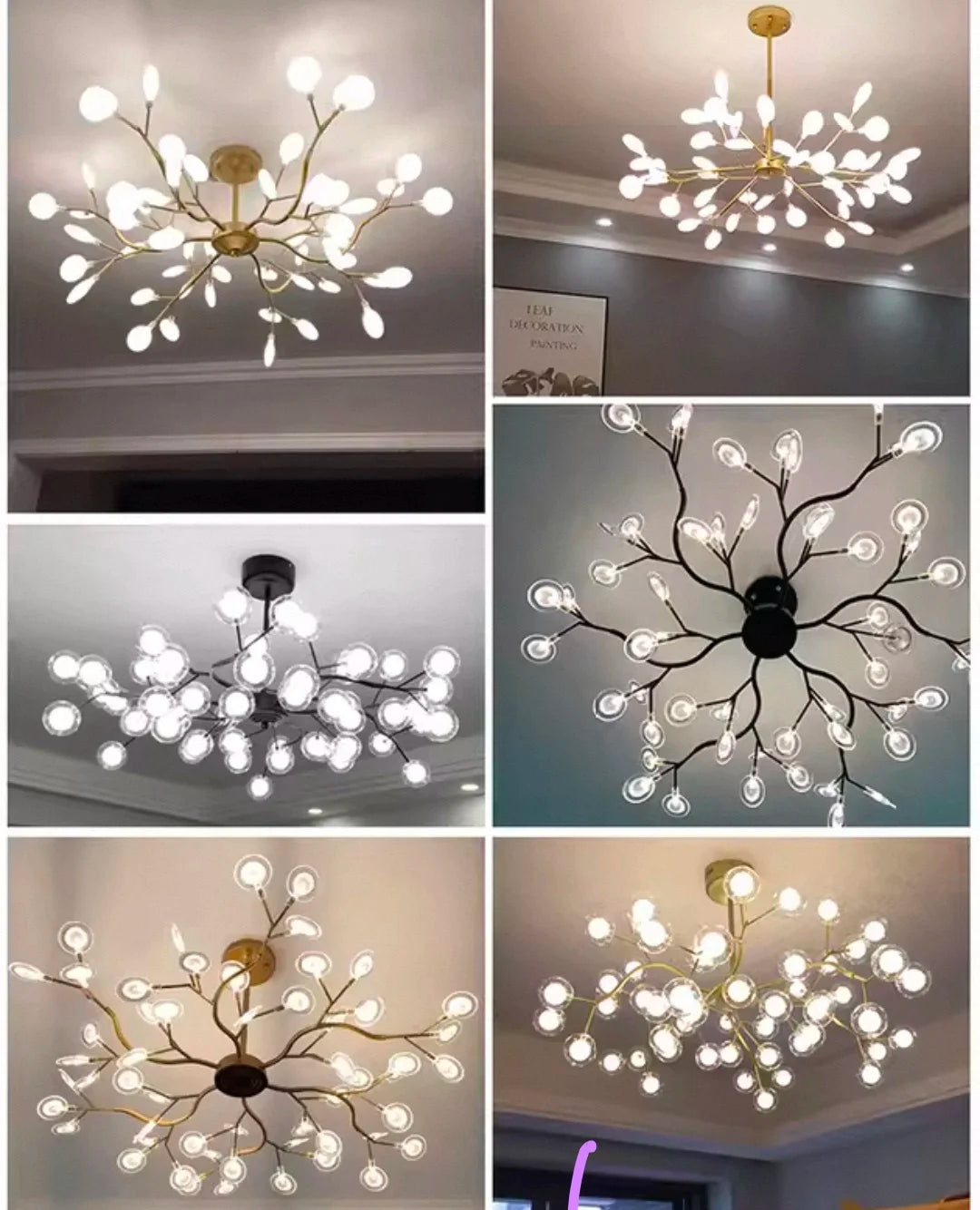 Nordic Firefly Pendant Light – Luxury Creative Art Chandelier for Living Room & Bedroom Home Decor