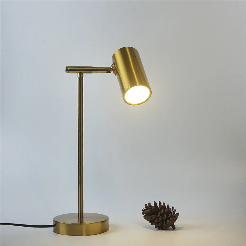 Modern Creative Golden Table Lamp – Eye Protection Desk and Bedside Light for Nordic Living Rooms and Bedrooms