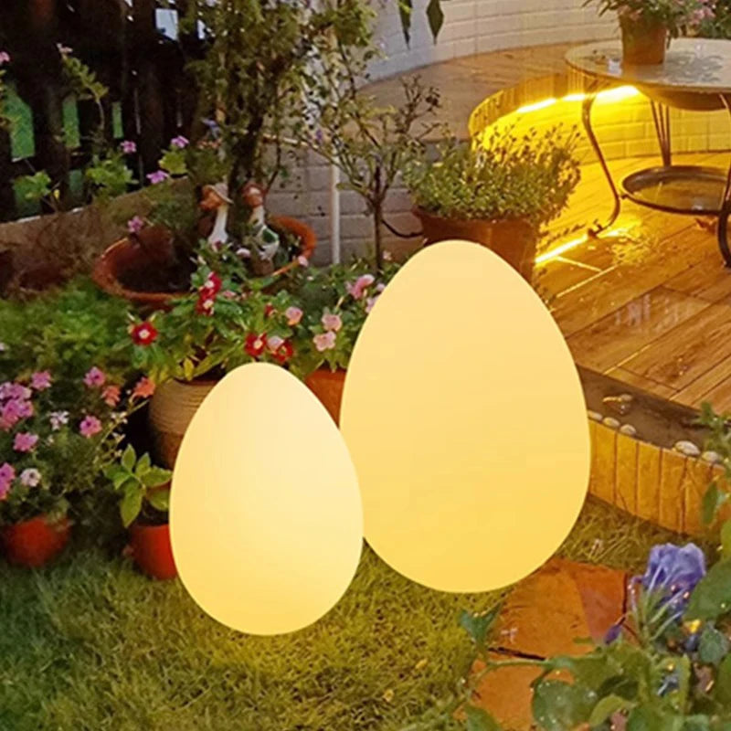Modern Luminous Dinosaur Egg Solar LED Lawn Lamp, Outdoor Waterproof Garden Decoration Light