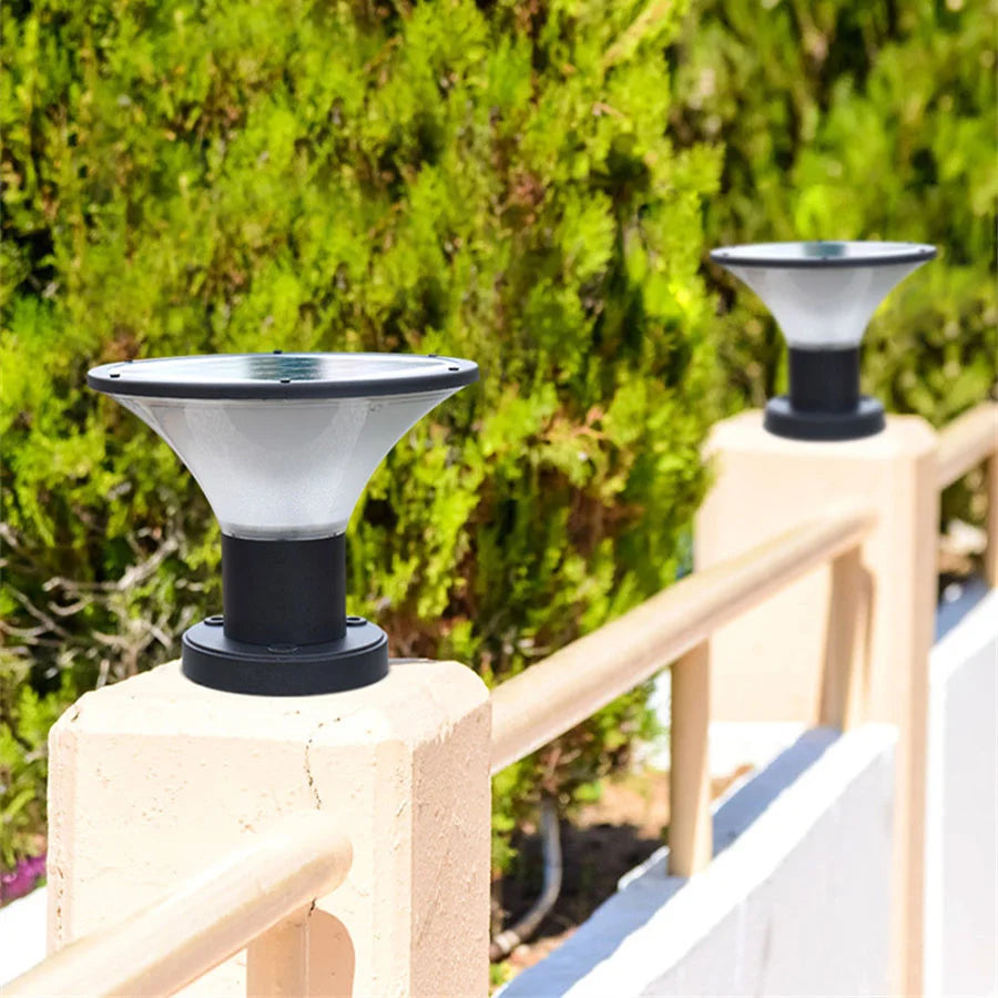 Villa Waterproof Solar Column Head Light – Thrisdar Outdoor Lawn, Fence & Gate Post Lamp IP65