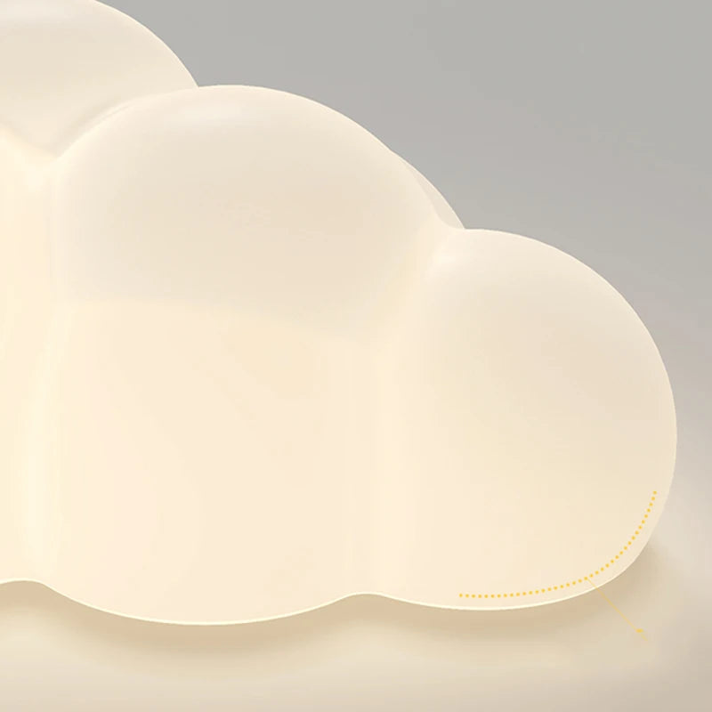 White Cloud LED Wall Lamp – Children's Nursery and Bedroom Bedside Light in Soft PVC for Kids and Baby Rooms