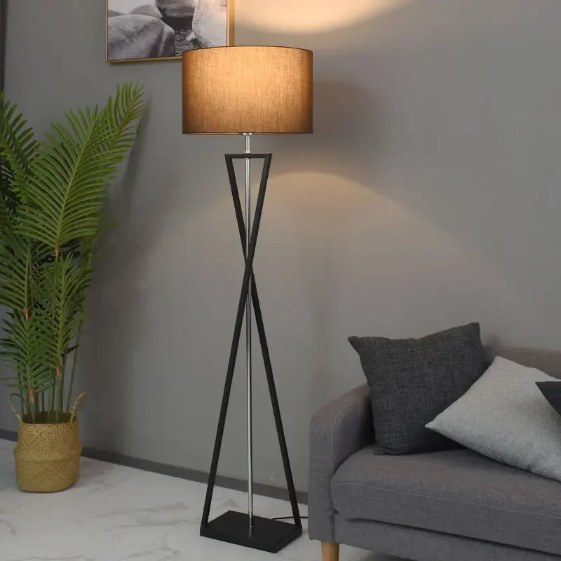 Nordic Modern Floor Lamp – Creative Iron Standing Lamp for Bedroom, Living Room, Study