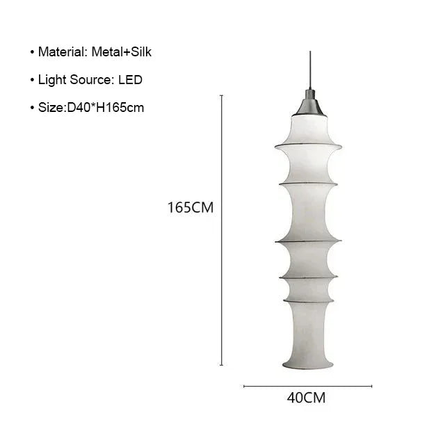 Nordic Minimalist Wabi Sabi Fabric LED Floor Lamp – Japanese Silk-Inspired Corner and Bedside Lighting