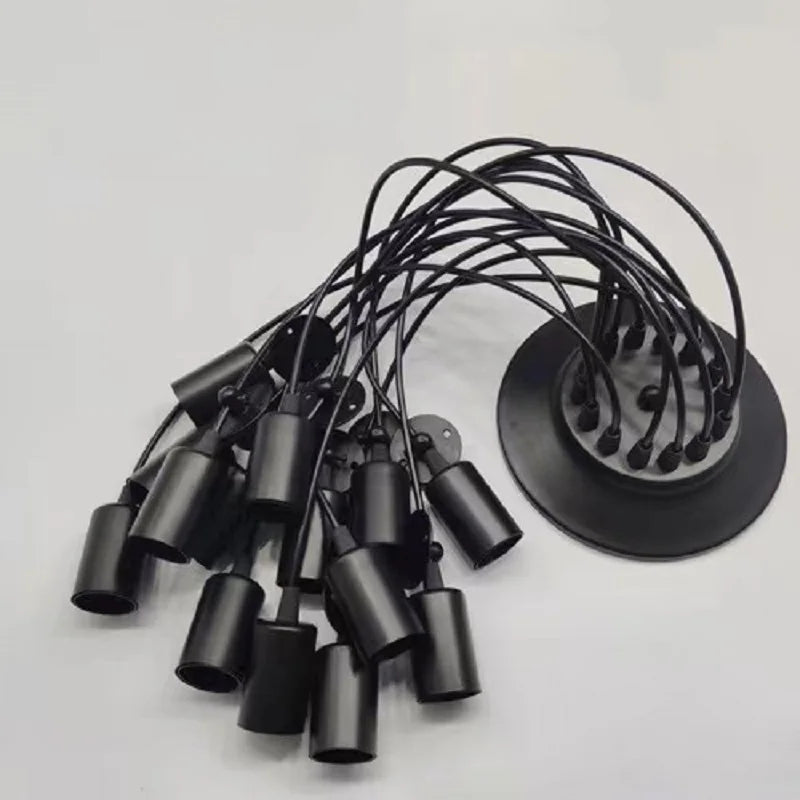 Spider Chandelier E27 LED Pendant Lights – Retro Industrial Ceiling Lamp for Bar, Restaurant & Dining Room