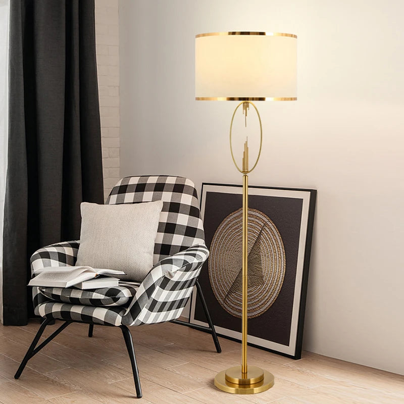 Light Luxury Post-Modern Floor Lamp – Nordic Metal Creative Living Room and Bedroom Decorative Lamp