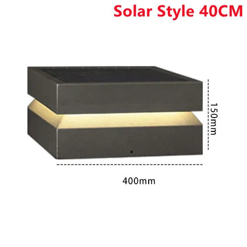 Outdoor Courtyard LED Lawn Lamp – Waterproof IP65 Garden Square Light for Pillars, Fences, Door Posts & Landscape Decoration