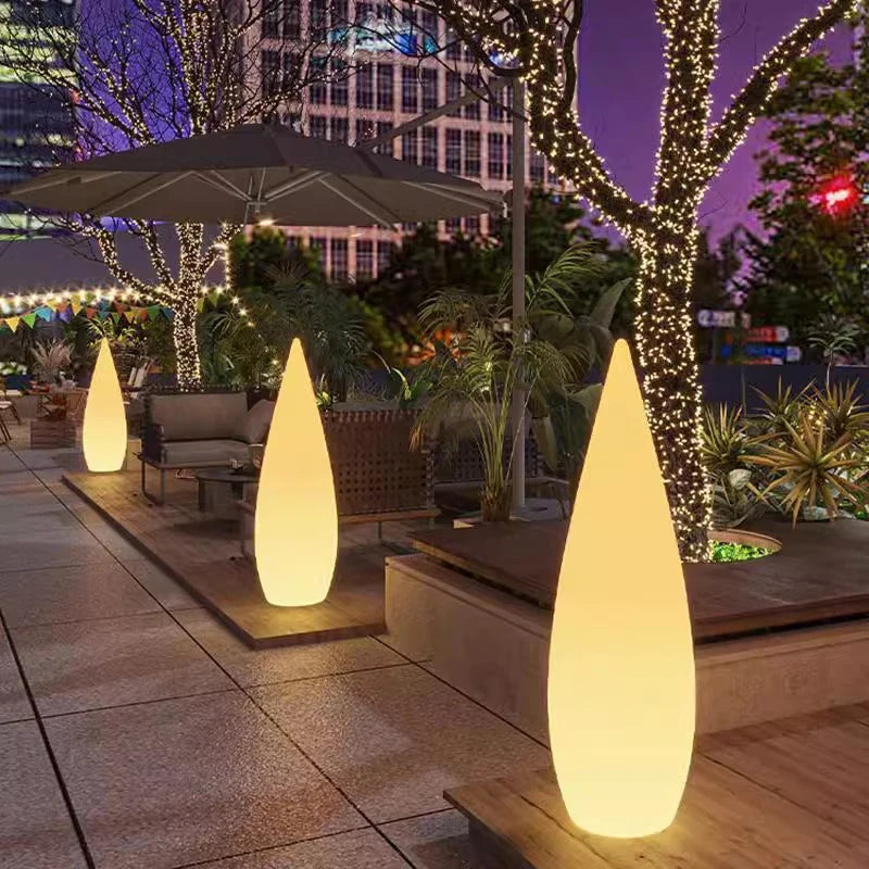 Luminous Water Drop Solar Lawn Lamp – Outdoor LED Garden Decoration Light, Waterproof Modern Landscape Lighting