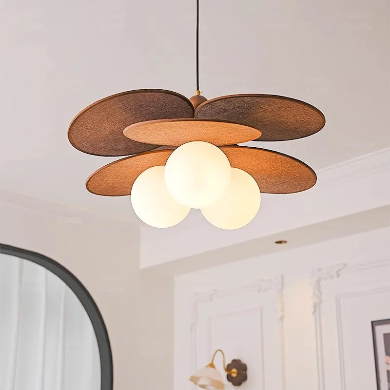 Rattan Weave Vintage Pendant Light – Retro Hanging Lamp for Dining Room, Restaurant & Hotel Décor