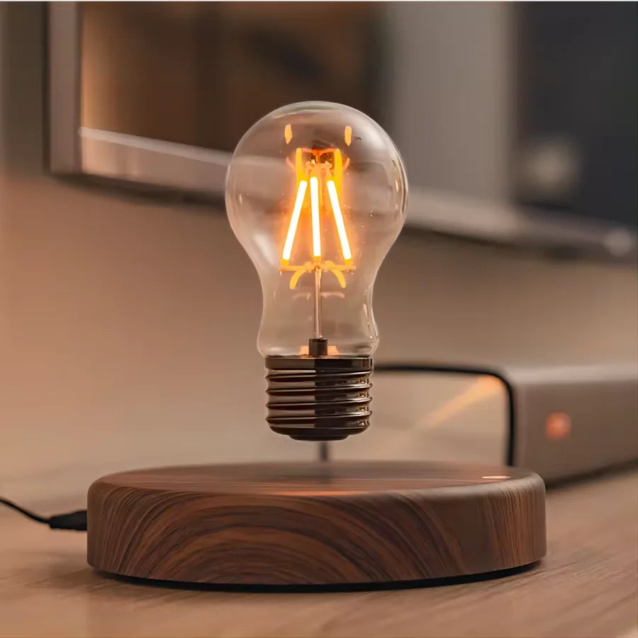 Magnetic Levitation Lamp – Creative Floating Glass LED Bulb for Home, Office, and Decorative Night Lighting