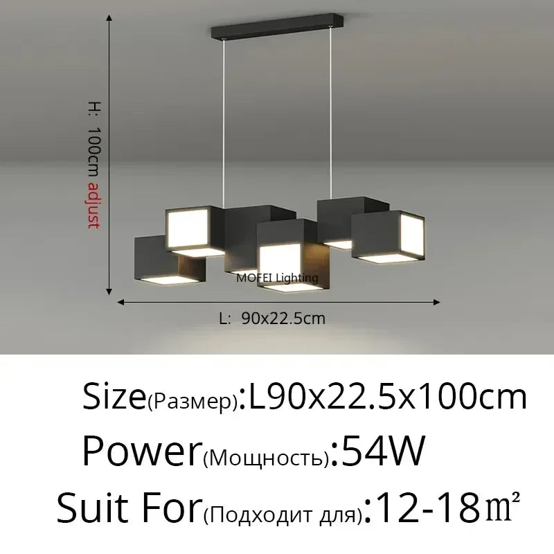 Nordic Designer Honeycomb LED Chandelier – Creative Remote-Dimming Pendant Light for Living Room & Bedroom