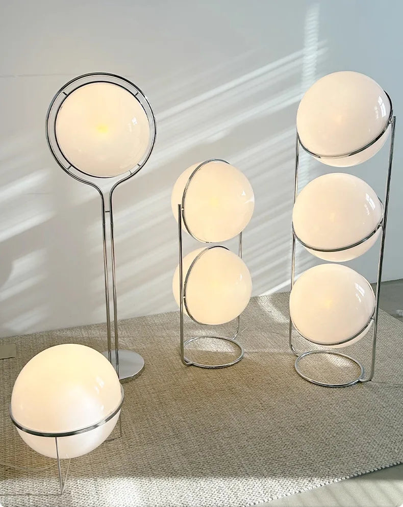 Modern LED Ball Floor Lamp – Art Deco Standing Light for Living Room and Hotel Bedrooms