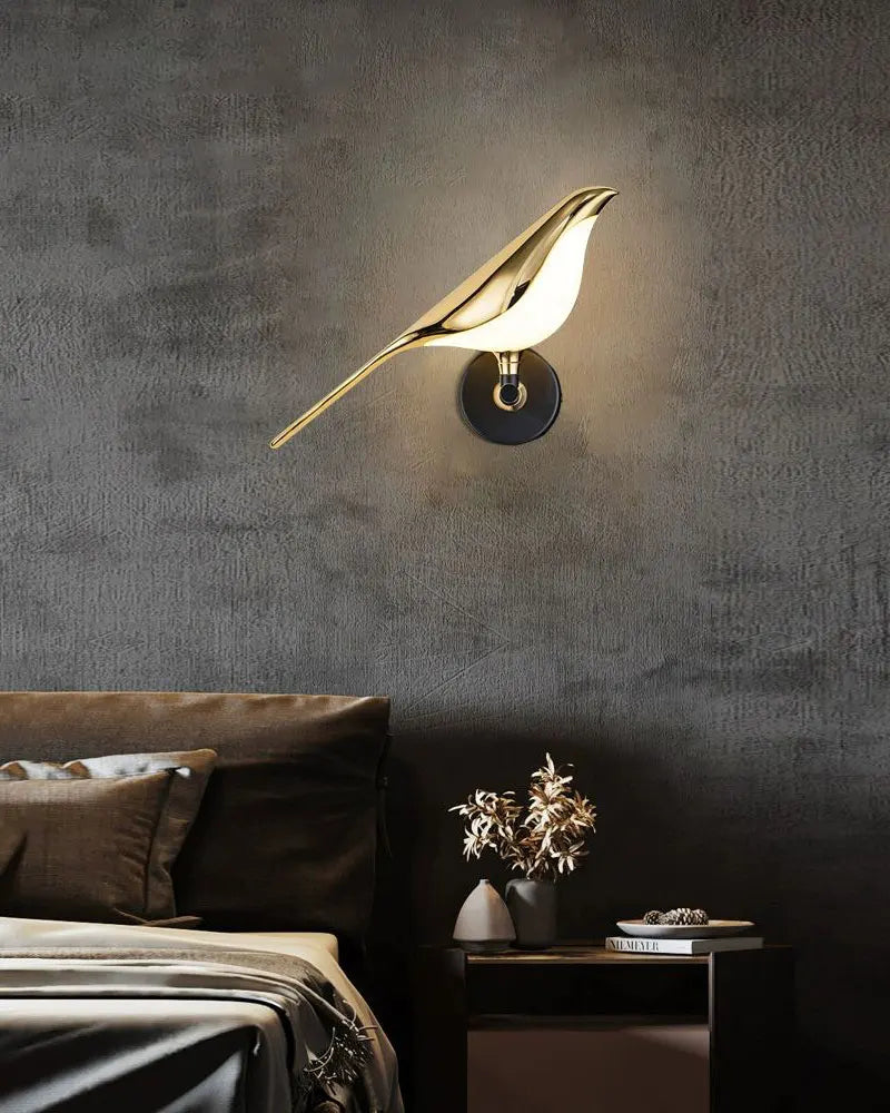 Nordic Touch Switch LED Wall Lamp – Magpie Bird Wall Sconce