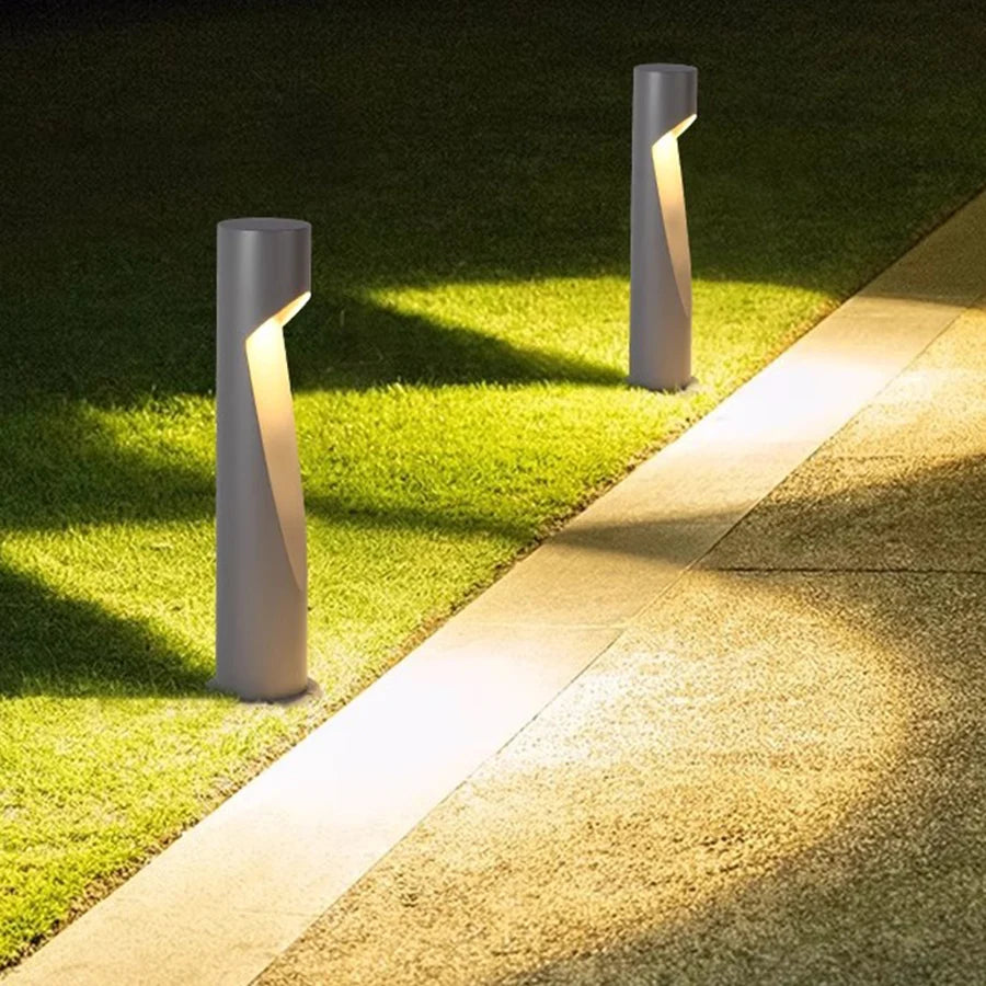 Waterproof 10W Aluminum Garden Pathway Lawn Lamp – Modern Outdoor Landscape Bollard Light for Courtyard, Villa, Gate, Pathways