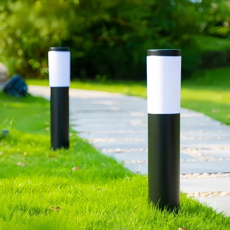 E27 Stainless Steel LED Pillar Lawn Lamp – 15W Outdoor Pathway & Landscape Lighting for Garden, Courtyard & Walkways