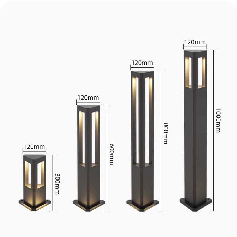Outdoor LED Waterproof Lawn Lamp – Modern IP65 Landscape Light for Courtyard, Villa, Garden & Park