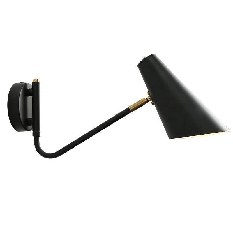 Adjustable Long-Arm LED Wall Lamp – American Modern Plug-In Sconce for Bedside, Study, and Interior Home Décor Lighting