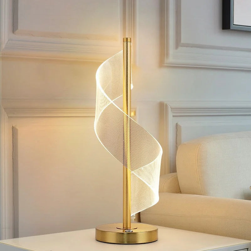 Nordic LED Table Lamp – Dimmable Touch Control Modern Bedside and Living Room Lighting