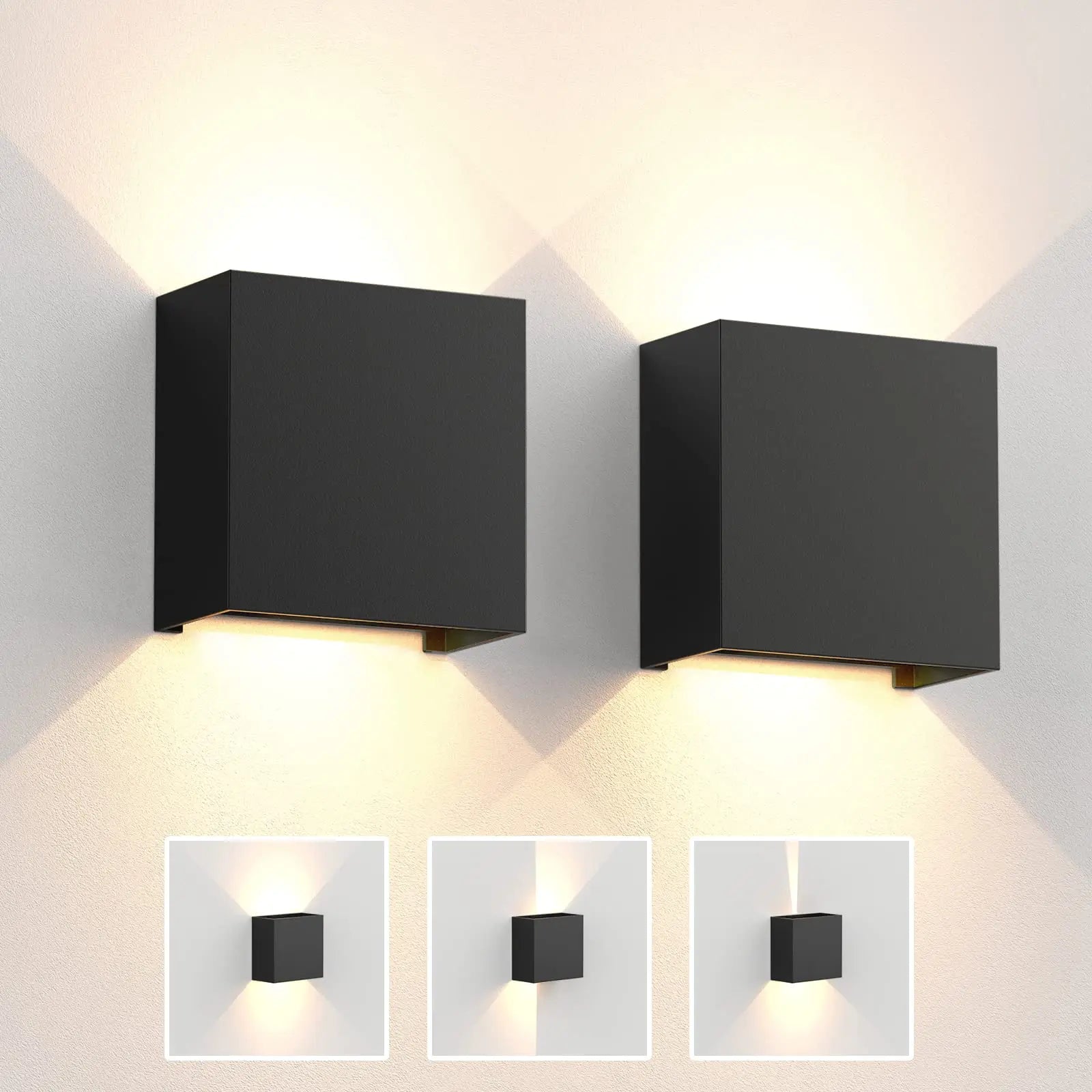 Modern LED Up & Down Wall Sconce – 6W Indoor & Outdoor IP65 Waterproof Aluminum Light