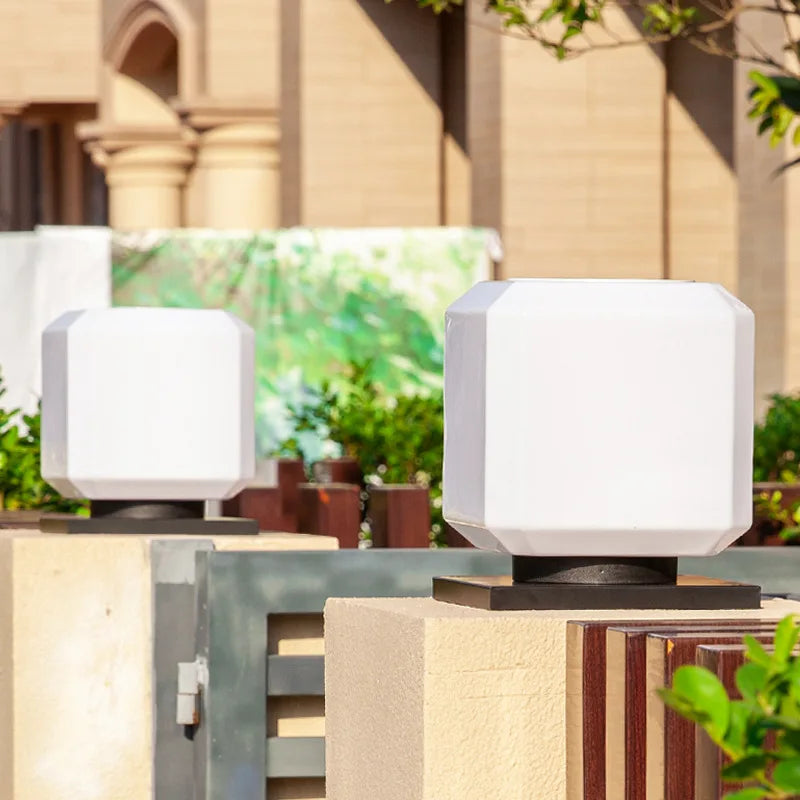 3 Color Dimming LED Lawn Lamp – 12W, 15W Modern Pillar, Fence, Door Post & Villa Decoration Light