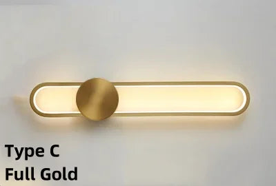 Modern Linear LED Wall Sconce – Ambient Bedroom and Hallway Lighting in Metal and Silicone