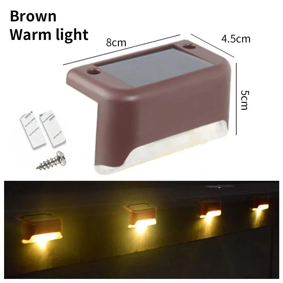 Solar Deck Lights Outdoor – Waterproof Garden, Patio, Stair & Pathway Lighting (1pcs / 4pcs)
