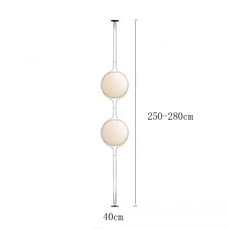 Modern LED Ball Floor Lamp – Art Deco Standing Light for Living Room and Hotel Bedrooms