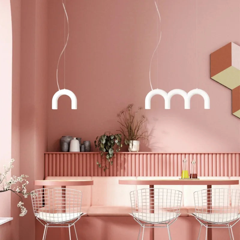 Oblure Arch Chandelier – Post-Modern U-Shaped Pendant Light