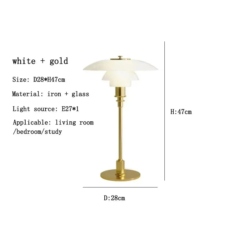 Nordic Designer Colored Glass Table Lamp – Modern Reading Light for Bedroom, Bedside, and Living Room Decoration