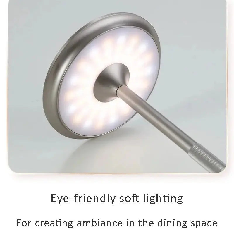 Wireless Simple Decorative Table Lamp – Infinitely Dimmable Retro Portable Rechargeable Touch Desk Light