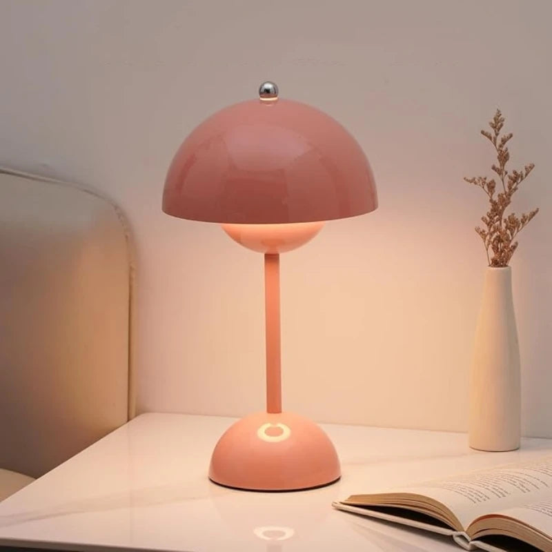 Modern Mushroom Night Light – Touch Color-Changing Bedside Atmosphere Lamp for Bedroom and Home Decor