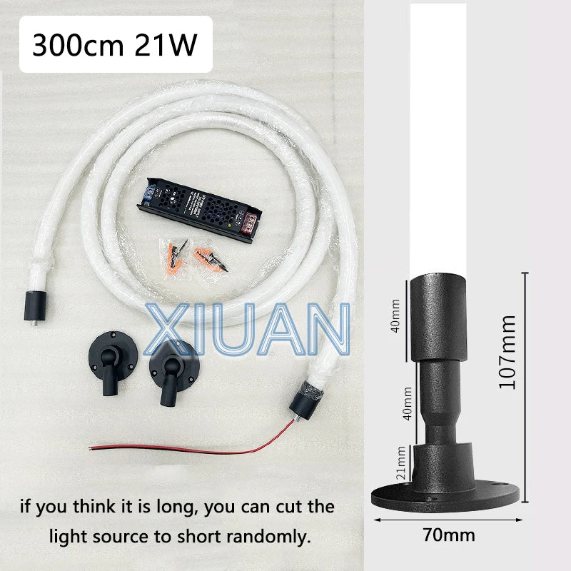 360° Soft Silicone Floor Lamp – Modern Minimalist Rotatable Skyline Light for Bedroom and Living Room