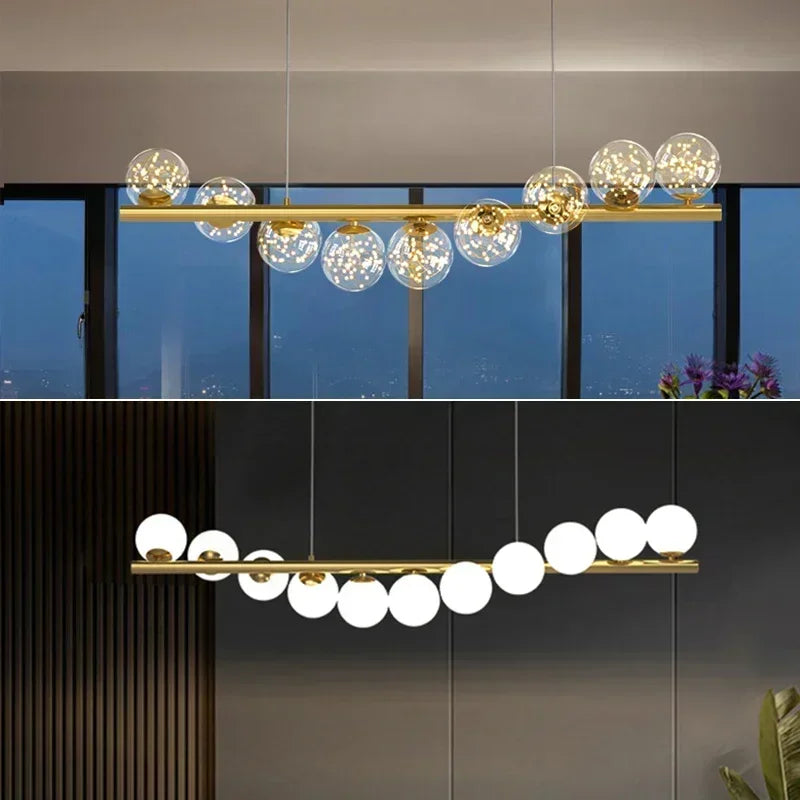 Nordic Ceiling Chandelier – Modern Luxury Suspension Light for Living Room, Kitchen, Office & Home Decoration