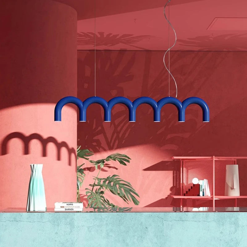 Oblure Arch Chandelier – Post-Modern U-Shaped Pendant Light