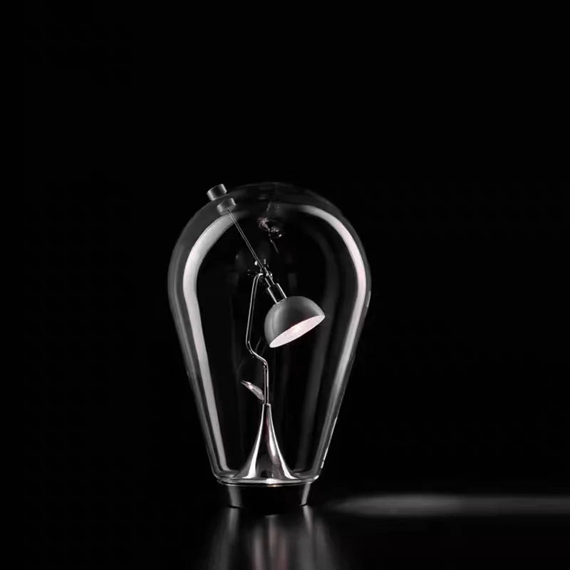 Nordic Designer Magnetic Gravity Adjustable Silver Lamp – Art Deco LED Bedside and Reading Light