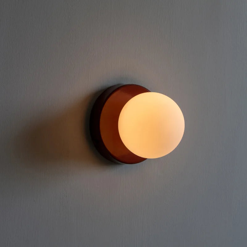 Nordic LED Glass Wall Lamp – Minimalist G9 Orb Sconce for Bedroom, Study, Hallway & Staircase