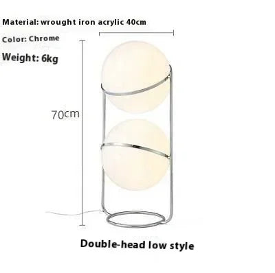 Lampadaire boule LED moderne – Lampe sur pied Art déco pour salon et chambres d'hôtel