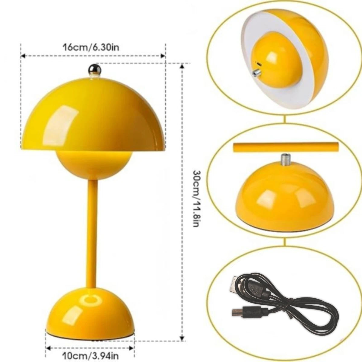 Modern Mushroom Night Light – Touch Color-Changing Bedside Atmosphere Lamp for Bedroom and Home Decor