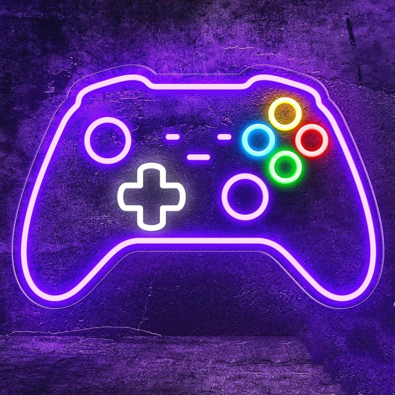 Gamer Neon LED Wall Sign – Game Controller Light for Party, Man Cave and Gaming Room Decor