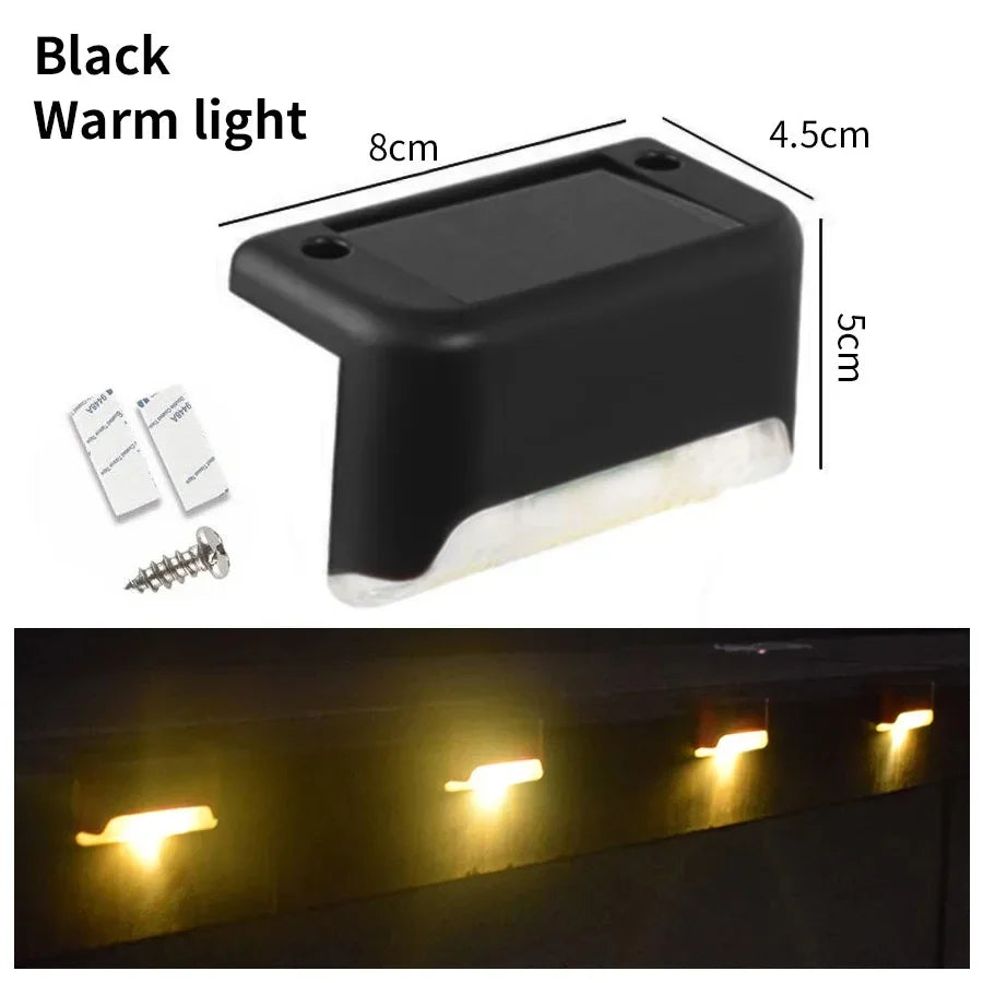Solar Deck Lights Outdoor – Waterproof Garden, Patio, Stair & Pathway Lighting (1pcs / 4pcs)