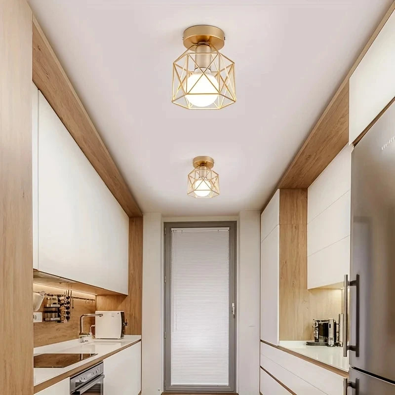 LED Ceiling Light Round Chandelier – Modern Mini Flush Mount Lamp for Kitchen, Bedroom, Living Room & Bathroom (110V / 220V)