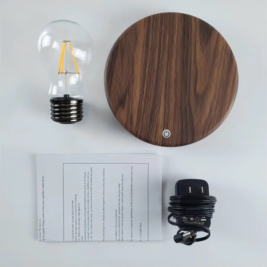 Magnetic Levitation Lamp – Creative Floating Glass LED Bulb for Home, Office, and Decorative Night Lighting