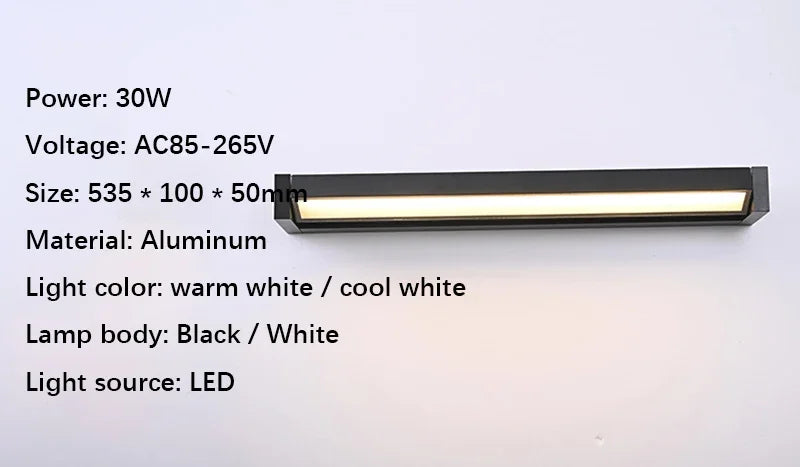 Adjustable Angle Outdoor Waterproof Wall Lamp – Modern Aluminum Garden and Exterior Wall Lighting