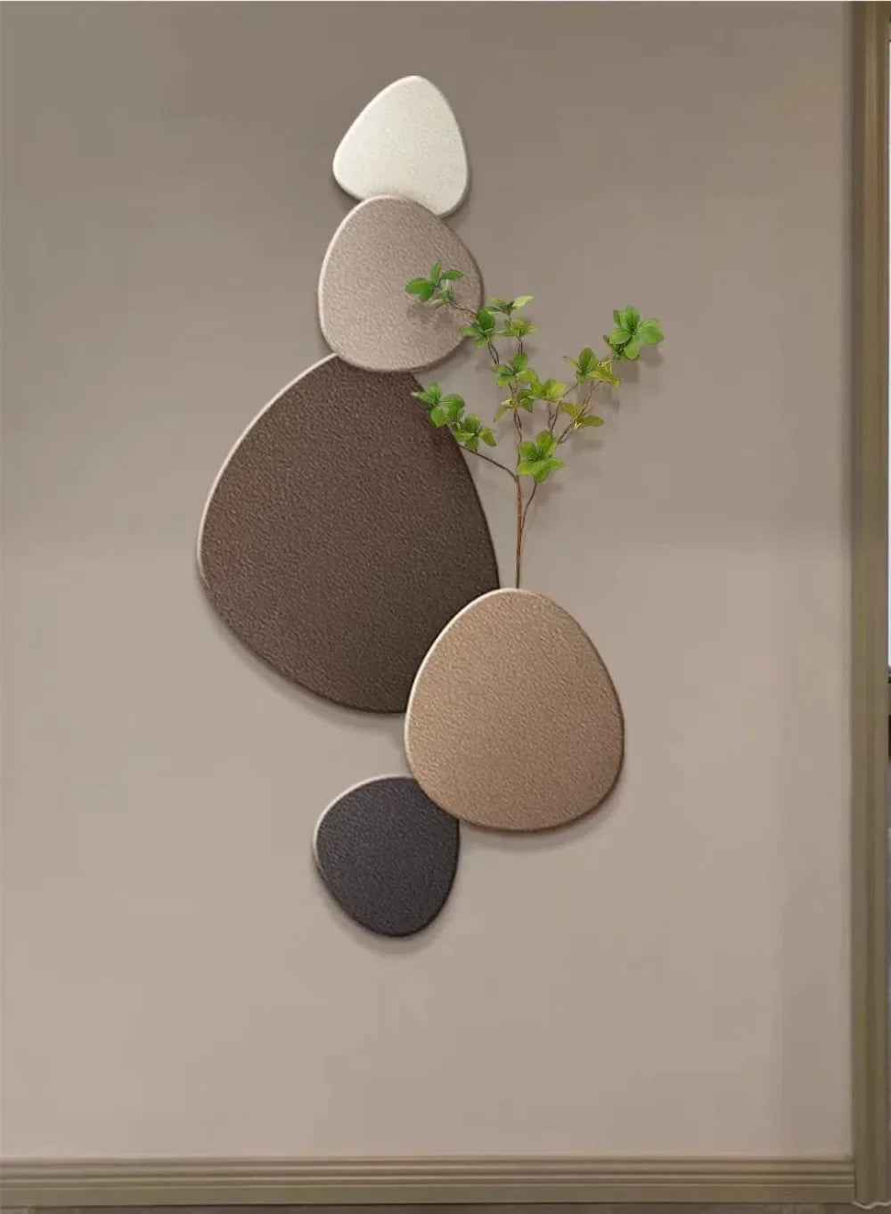 New Style Living Room Wall Lamp – Decorative Green Plant Art Light for Porch, Corridor & Aisle