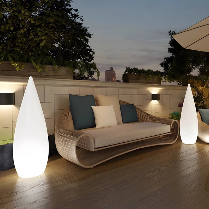 Luminous Water Drop Solar Lawn Lamp – Outdoor LED Garden Decoration Light, Waterproof Modern Landscape Lighting