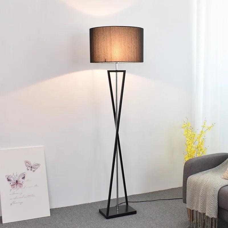Nordic Modern Floor Lamp – Creative Iron Standing Lamp for Bedroom, Living Room, Study