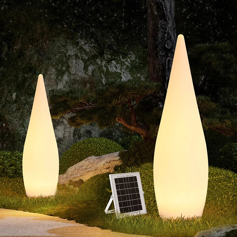 Luminous Water Drop Solar Lawn Lamp – Outdoor LED Garden Decoration Light, Waterproof Modern Landscape Lighting